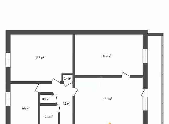 3-комн. квартира, 59 м2, 1/5 эт. Зея
