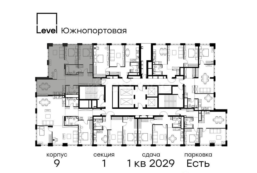 3-комн. квартира, 96.2 м2, 40/49 эт. Москва - изображение 7