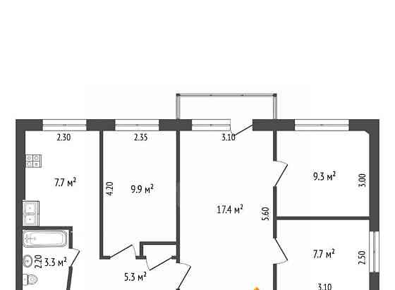 4-комн. квартира, 61.1 м2, 4/5 эт. Новодвинск