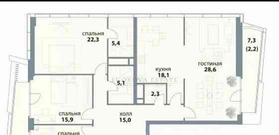 4-комн. квартира, 137.9 м2, 18/18 эт. Москва