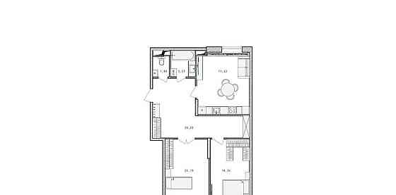 2-комн. квартира, 81.1 м2, 11/17 эт. Пушкино