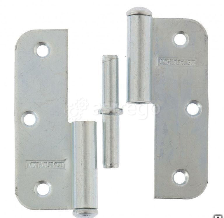 Петля накладная ПН1-85 правая, цинк, 4 шт, (Металлист) Россия Новосибирск - изображение 1
