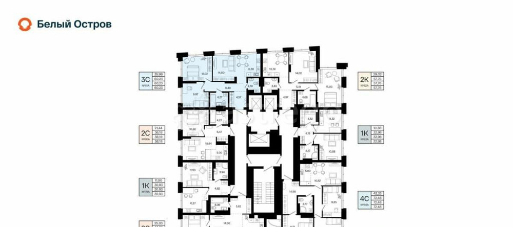 3-комн. квартира, 60.23 м2, 13/20 эт. Уфа - изображение 4