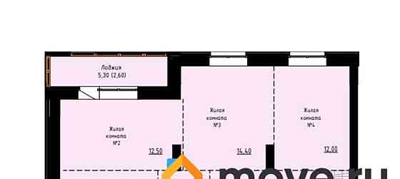 4-комн. квартира, 75.2 м2, 3/9 эт. Барнаул