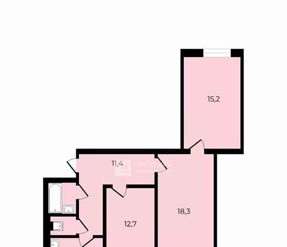 3-комн. квартира, 69.4 м2, 2/9 эт. Мытищи