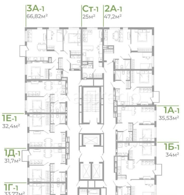 3-комн. квартира, 67.1 м2, 3/25 эт. Астрахань - изображение 3