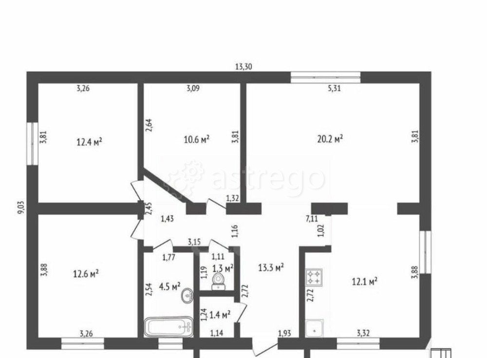 Дом, 94.2 м2, 6 соток, 1 эт. Зея - изображение 3