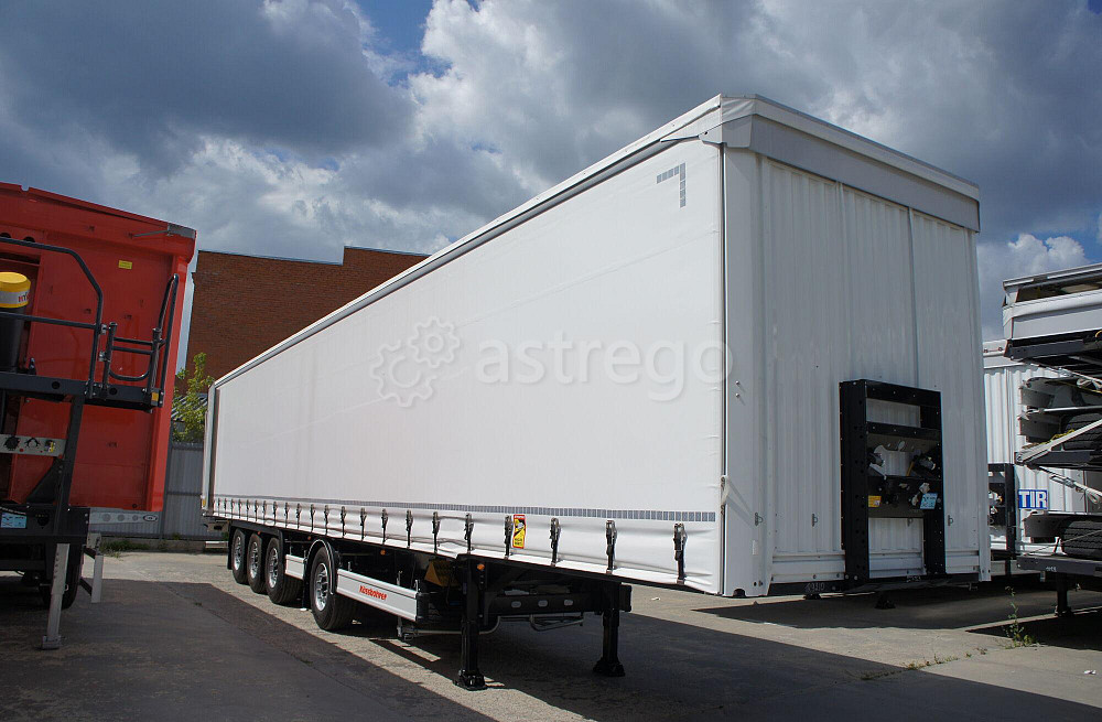 Полуприцеп штора Kassbohrer (Iso Pakcs) без борта, 4 оси,16,5 м, 110 м3, закладные под коники, ССУ 1 Краснодар - изображение 1