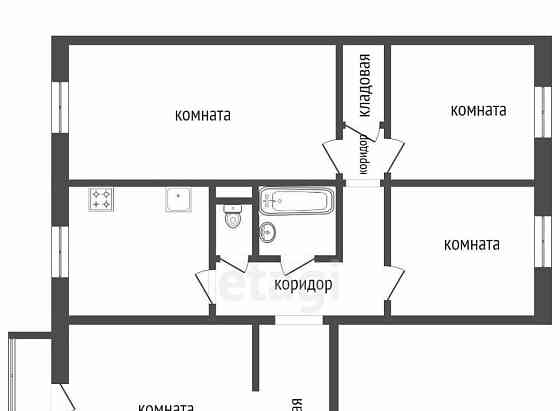 4-комн. квартира, 83.8 м2, 9/10 эт. Красноярск