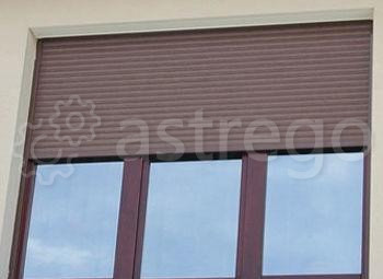 Рольставни ручные на трехстворчатое окно Alutech 2100х1400 мм Красноярск - изображение 1