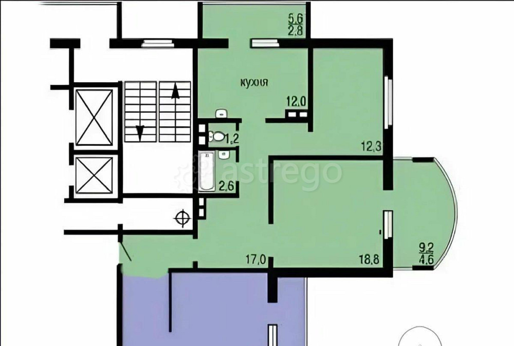 4-комн. квартира, 104.2 м2, 16/18 эт. Красноярск - изображение 1