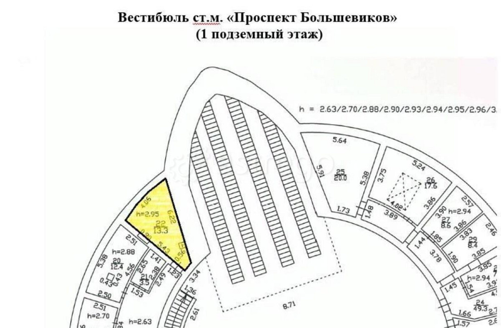 Свободного назначения, 13.3 м2 Санкт-Петербург - изображение 2