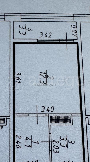 Студия, 19.7 м, 3/9 эт. Майкоп - изображение 4