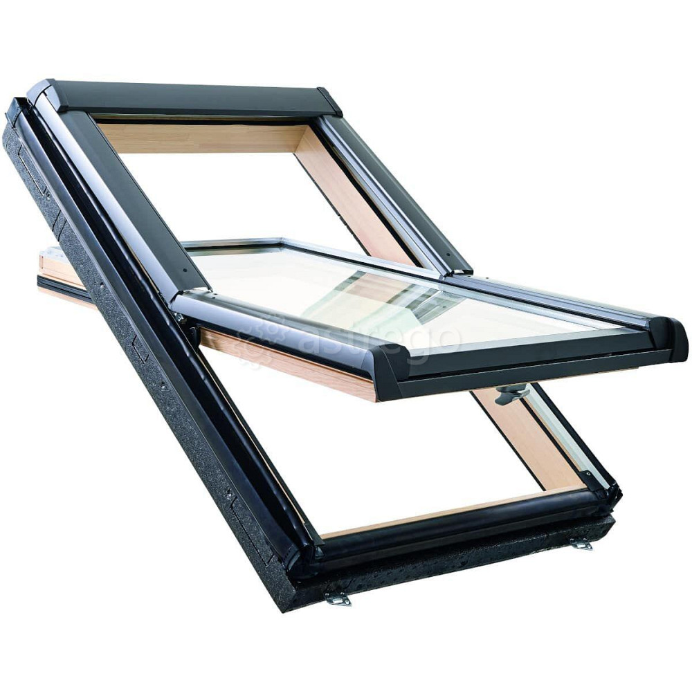 Окно мансардное деревянное Roto Designo R49 H200. Ручка снизу. Двухкамерное. ThermoBlock WD. Ижевск - изображение 1