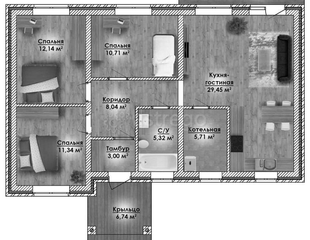 Коттедж, 92 м2, 1 эт. Москва - изображение 7