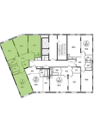 3-комн. квартира, 88 м2, 5/17 эт. Москва