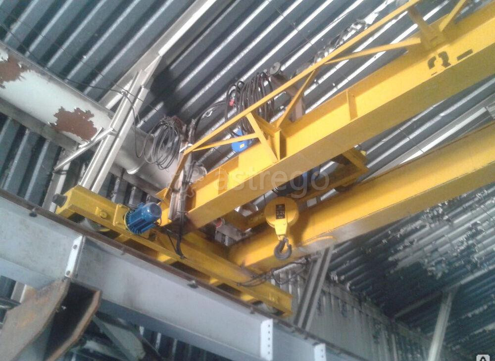 Кран мостовой однобалочный опорный однопролётный 2 т пролет 10,5 м Омск - изображение 1