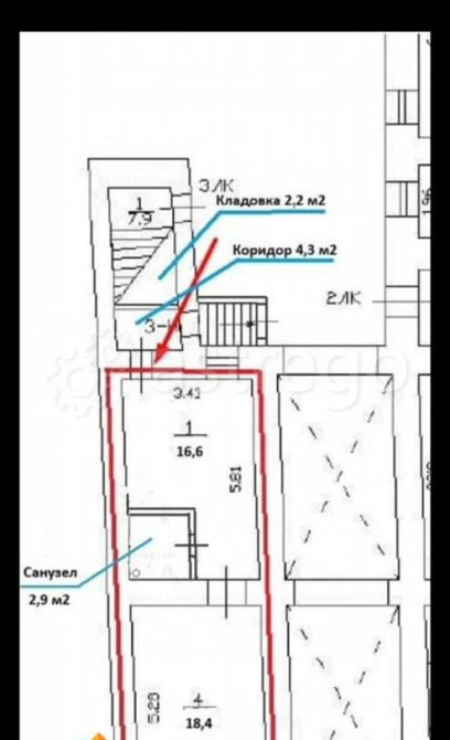 Свободного назначения, 44.4 м2 Санкт-Петербург - изображение 5