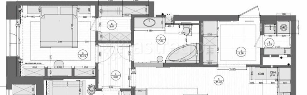 3-комн. квартира, 90.4 м2, 17/21 эт. Москва - изображение 6