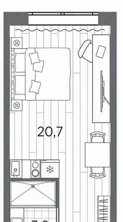 1-комн. апарт-ы, 24.5 м2, 9/13 эт. Санкт-Петербург