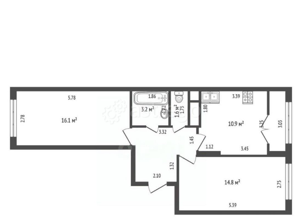 2-комн. квартира, 54.1 м2, 10/24 эт. Балашиха - изображение 3