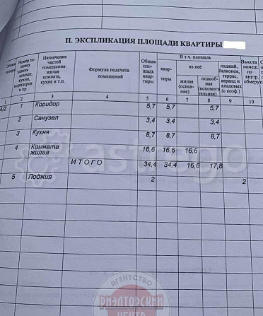 1-комн. квартира, 34.4 м2, 2/3 эт. Северный - изображение 9