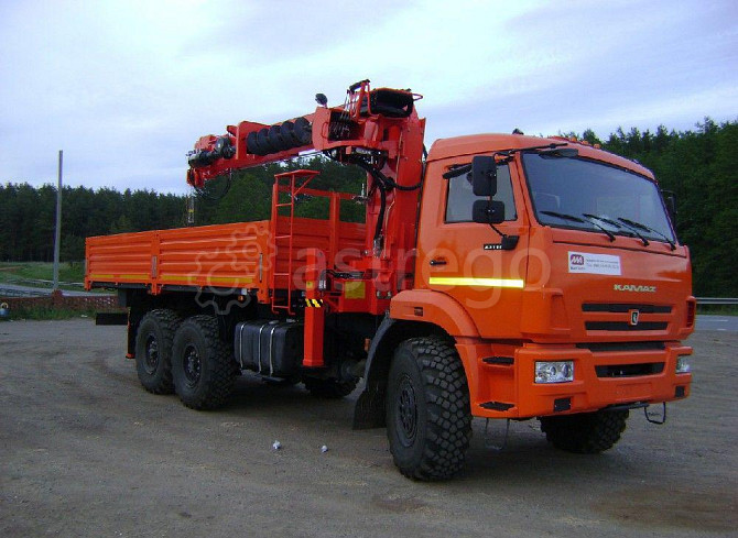 КМУ КАМАЗ 65117-4010-48 (Евро-5) + Kanglim KS1256GII верх.упр. + борт сталь 6,8м. Самара - изображение 1