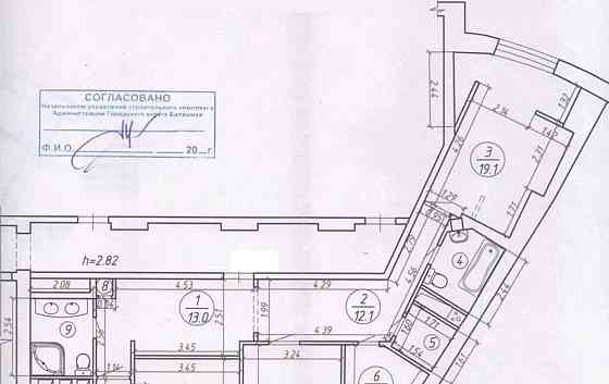 3-комн. квартира, 105.3 м2, 8/22 эт. Балашиха
