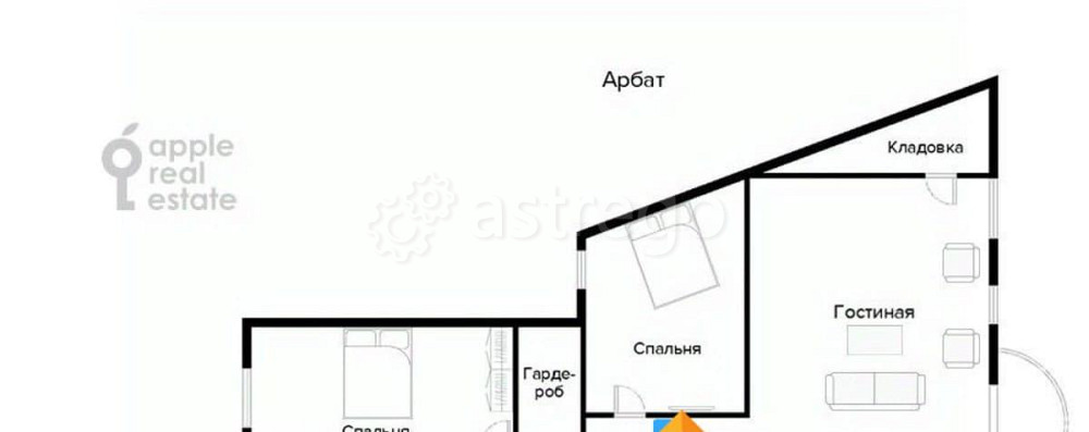 4-комн. квартира, 155 м2, 2/7 эт. Москва - изображение 4