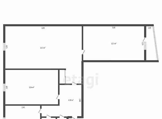 3-комн. квартира, 61.1 м2, 7/9 эт. Тында