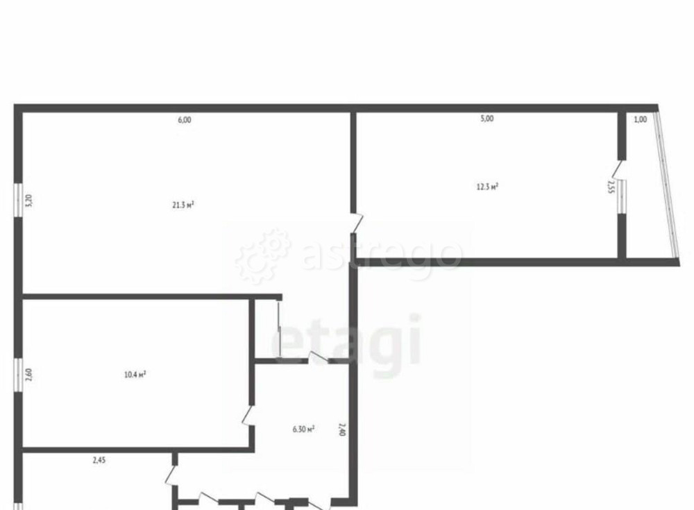 3-комн. квартира, 61.1 м2, 7/9 эт. Тында - изображение 6