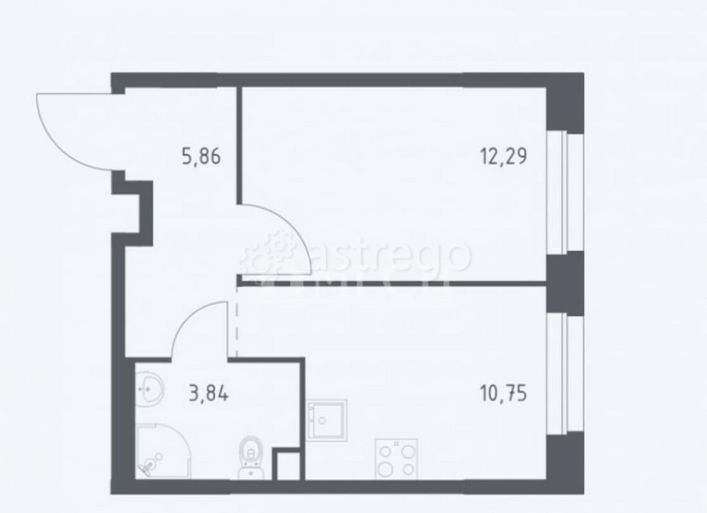 1-комн. квартира, 33 м2, 6/21 эт. Москва - изображение 1
