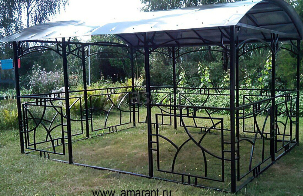 Беседка для большой компании "Трапеция" Беседки Амарант Раменское - изображение 1