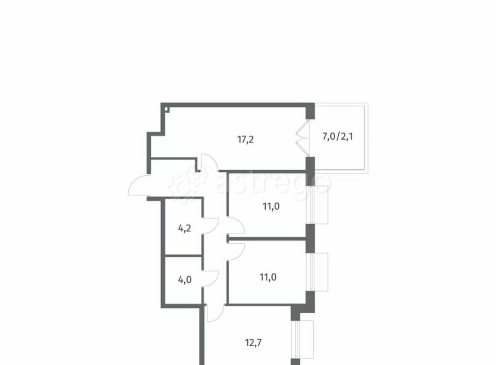3-комн. квартира, 76.5 м2, 1/8 эт. Санкт-Петербург - изображение 1