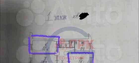 Комната, 53.4 м2, 1/3 эт. Люберцы