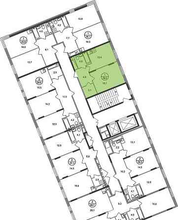 1-комн. квартира, 39 м2, 16/17 эт. Москва