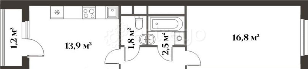 2-комн. квартира, 65.3 м2, 4/6 эт. Красногорск - изображение 1