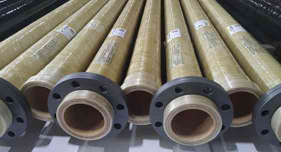 Труба для водоотведения в шахте стеклопластиковая футерованная Ду700 L=3000 Пермь