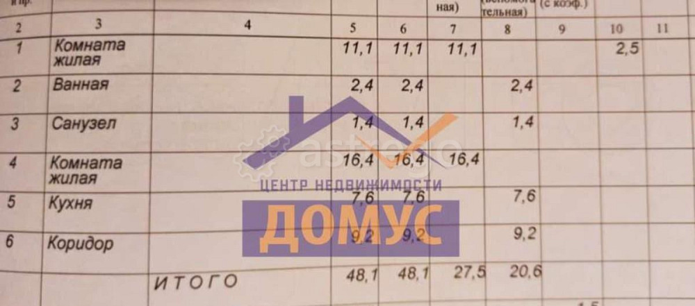 2-комн. квартира, 48.1 м2, 2/5 эт. Майский - изображение 4