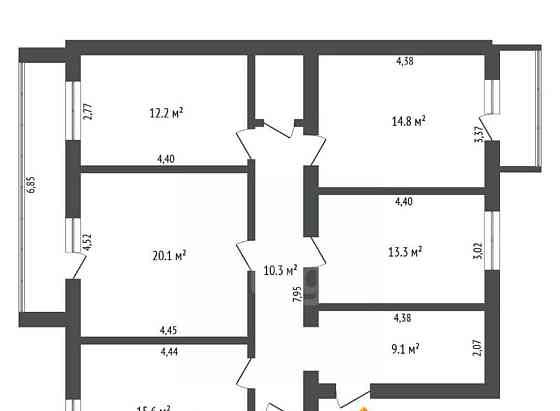 4-комн. квартира, 103.9 м2, 7/10 эт. Благовещенск