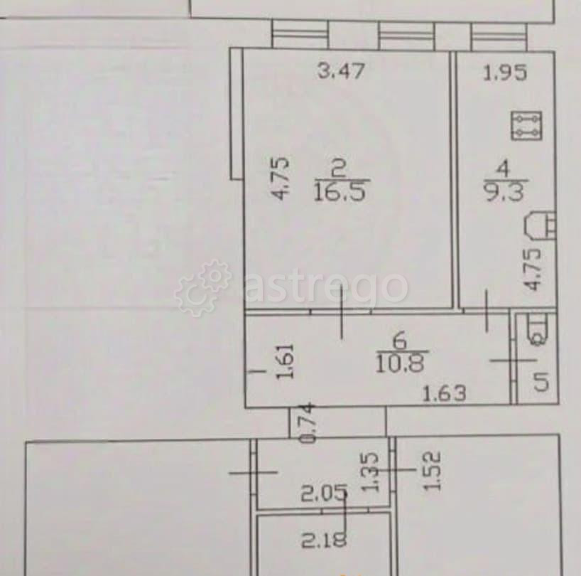 4-комн. квартира, 90.3 м2, 2/5 эт. Санкт-Петербург - изображение 2