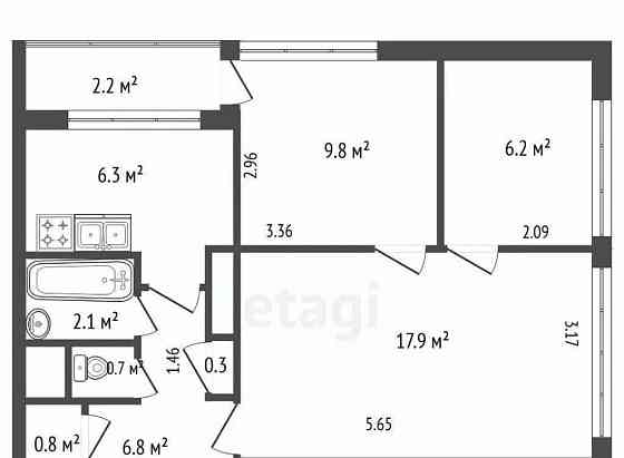 Комната, 30 м2, 2/12 эт. Санкт-Петербург