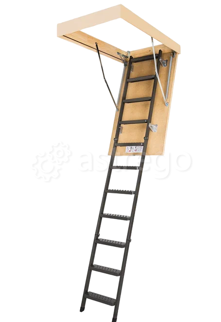 Чердачная люк-лестница металлическая LMS 60х120 Красноярск - изображение 1
