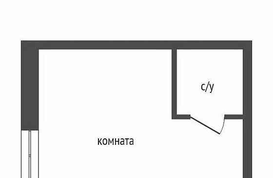 Студия, 12.4 м2, 1/4 эт. Красноярск