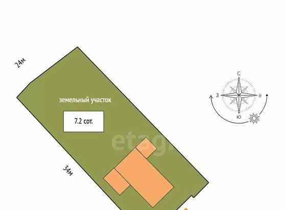 Дом, 71.5 м2, 7.2 сотки, 2 эт. Архангельск