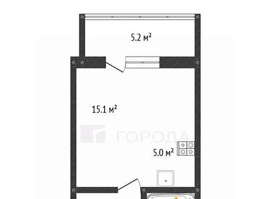 Студия, 31 м2, 6/9 эт. Новоалтайск