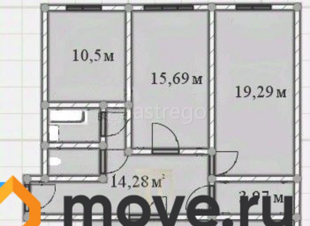 4-комн. квартира, 120.3 м2, 4/4 эт. Санкт-Петербург - изображение 3