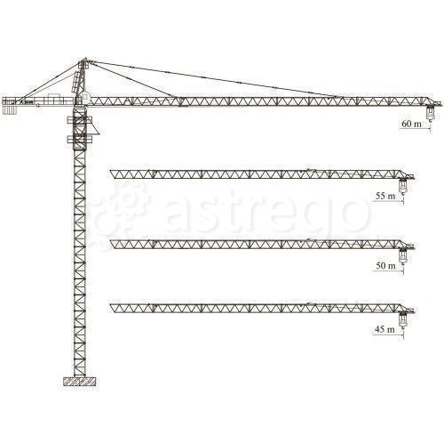 Башенный кран QTZ160 XGTT200 (6022-12) Яблоновский - изображение 1