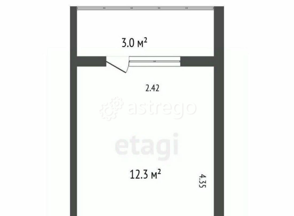 Комната, 12.3 м2, 5/15 эт. Санкт-Петербург - изображение 4
