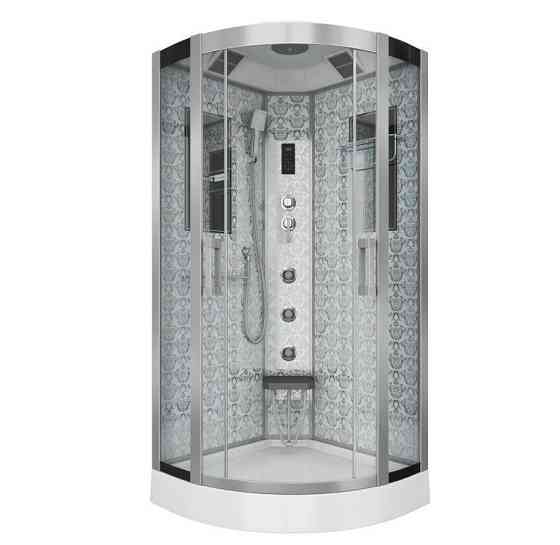 Душевая кабина 90х90 низкий поддон Niagara LUX 7715 W (серебро) Красноярск